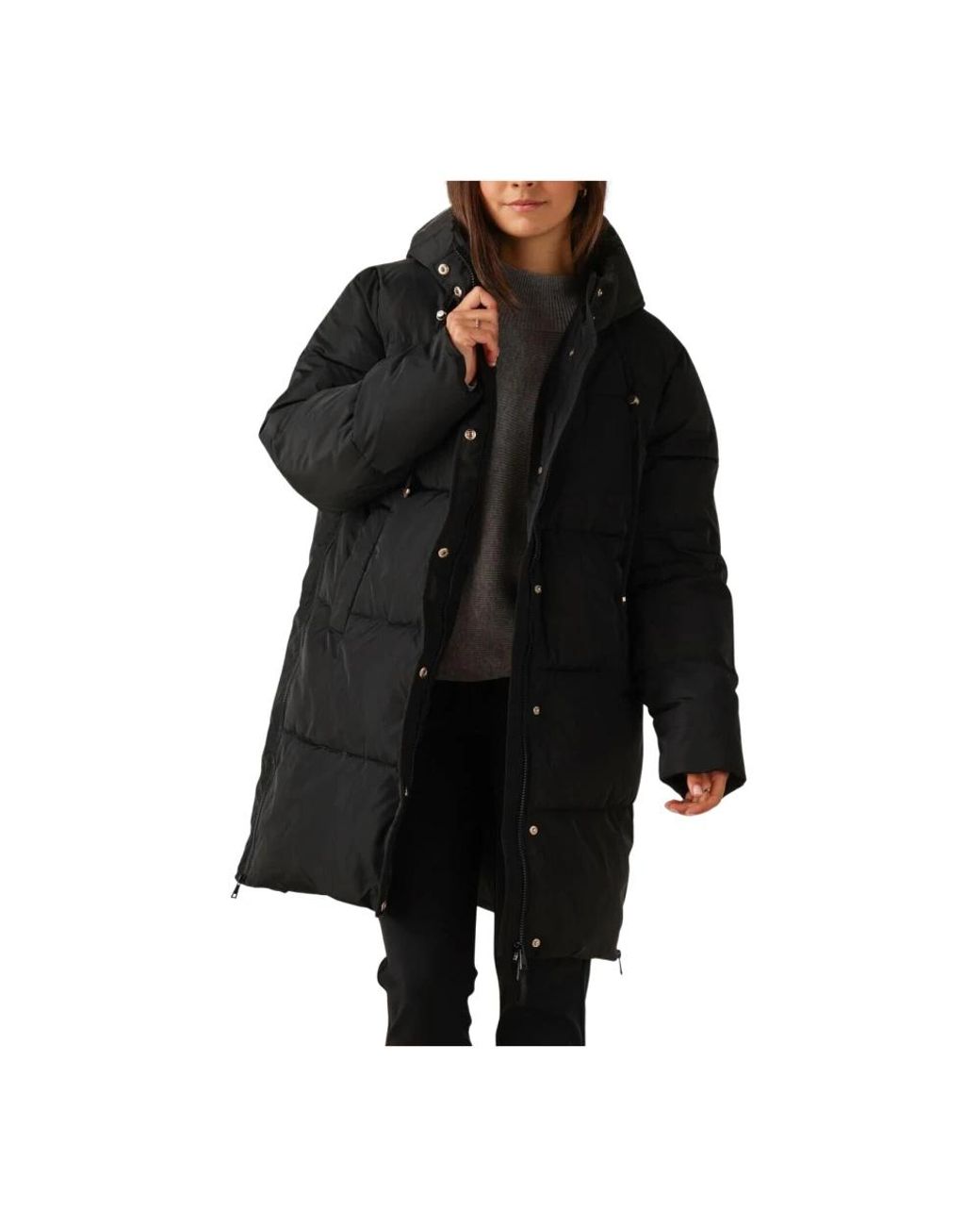 Nukus Jassen ,Zwart ,Elegante Tessie Coat Voor Vrouwen in het Black