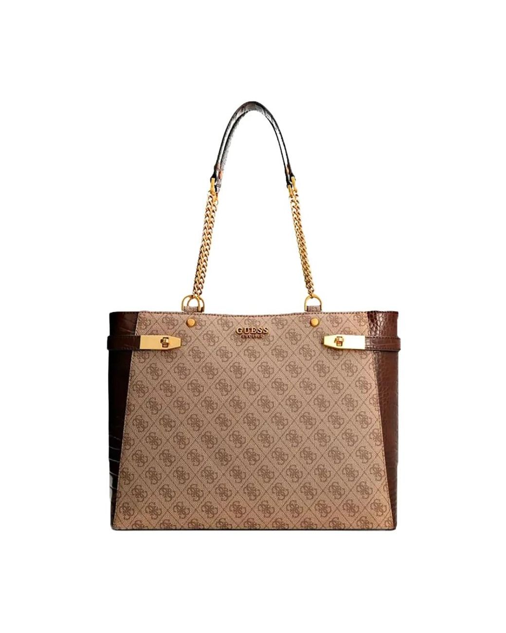 Guess Brown Shopping Bags
