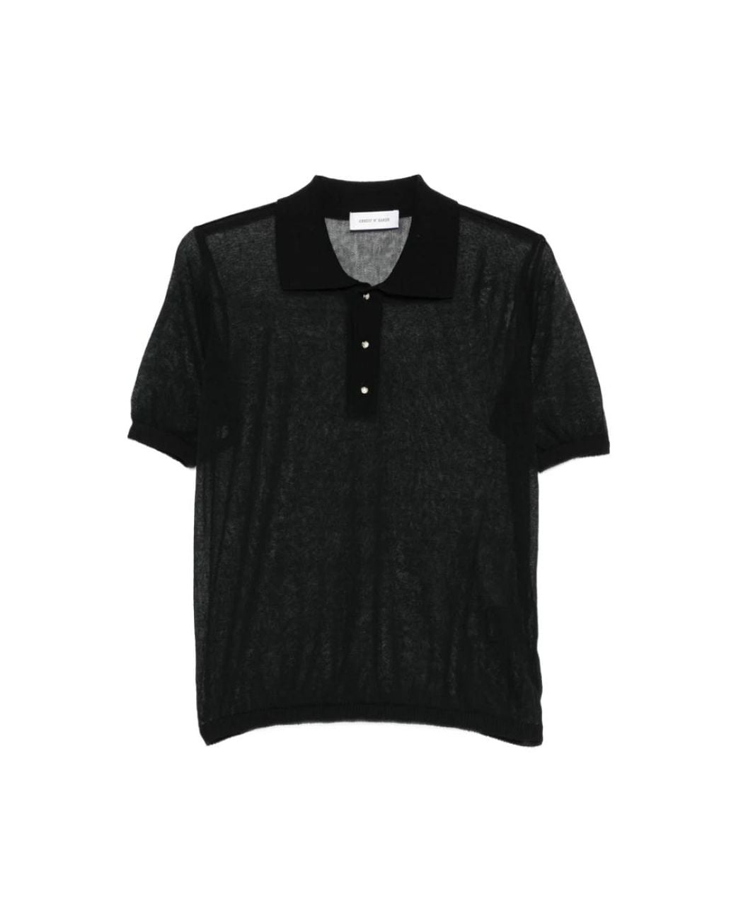 Ernest W. Baker Black Polo Shirts for men