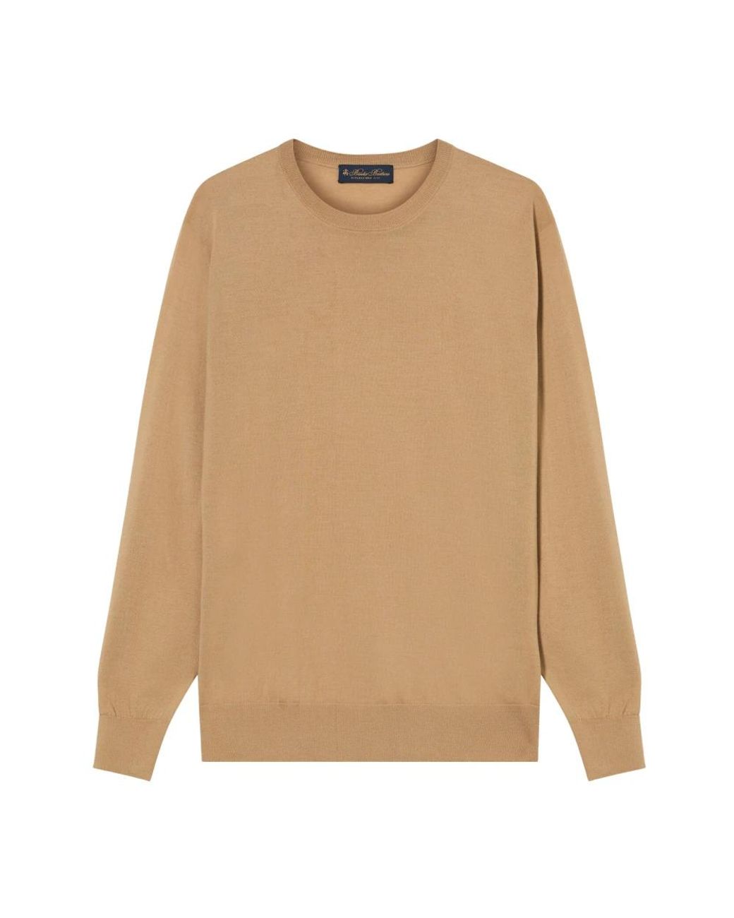 Brooks Brothers Natural Round-Neck Knitwear for men