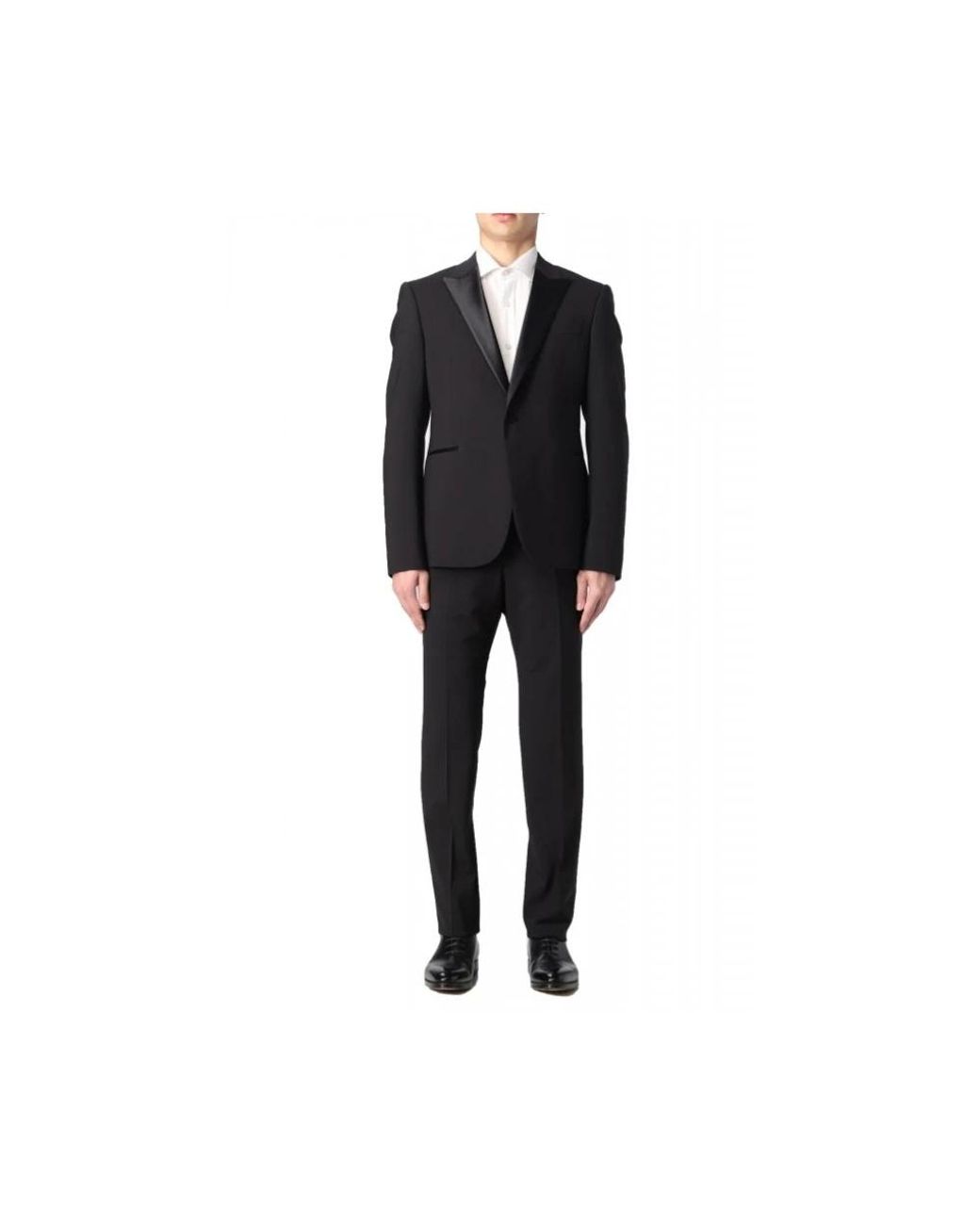 Emporio Armani Single-Breasted Pak in het Black voor heren