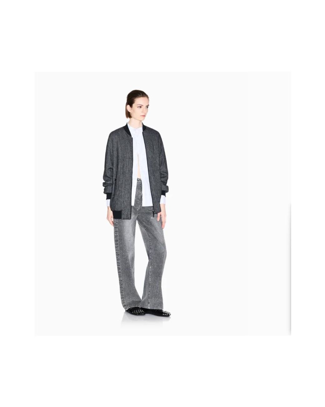 ARMANI EXCHANGE Gray Bomber Jackets
