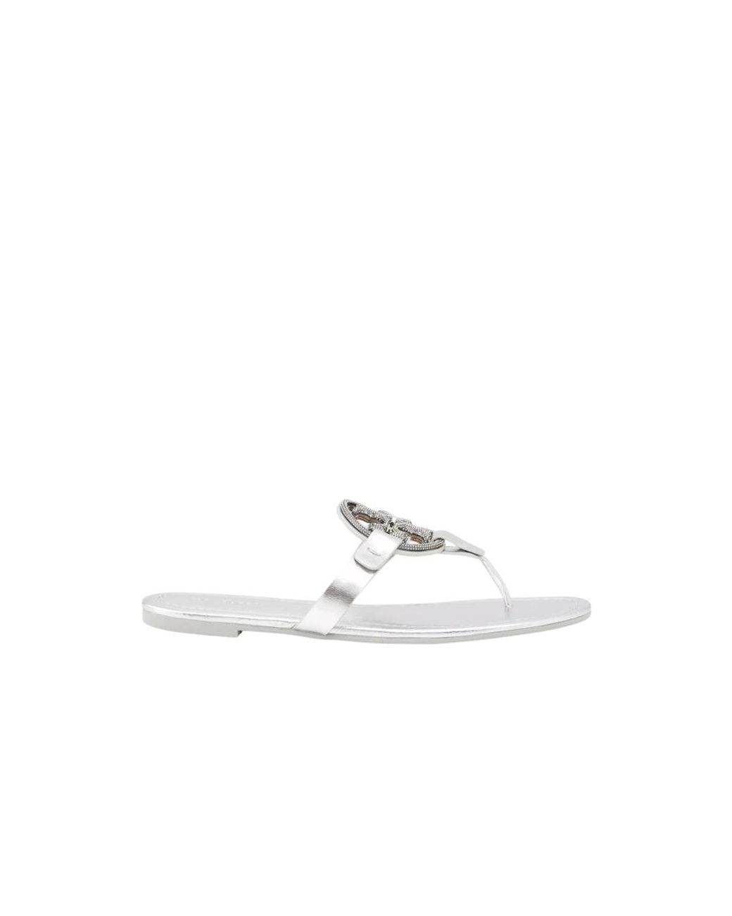 Tory Burch White Flip Flops