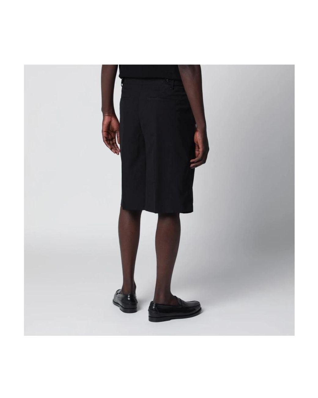 PT01 Black Bermudas for men