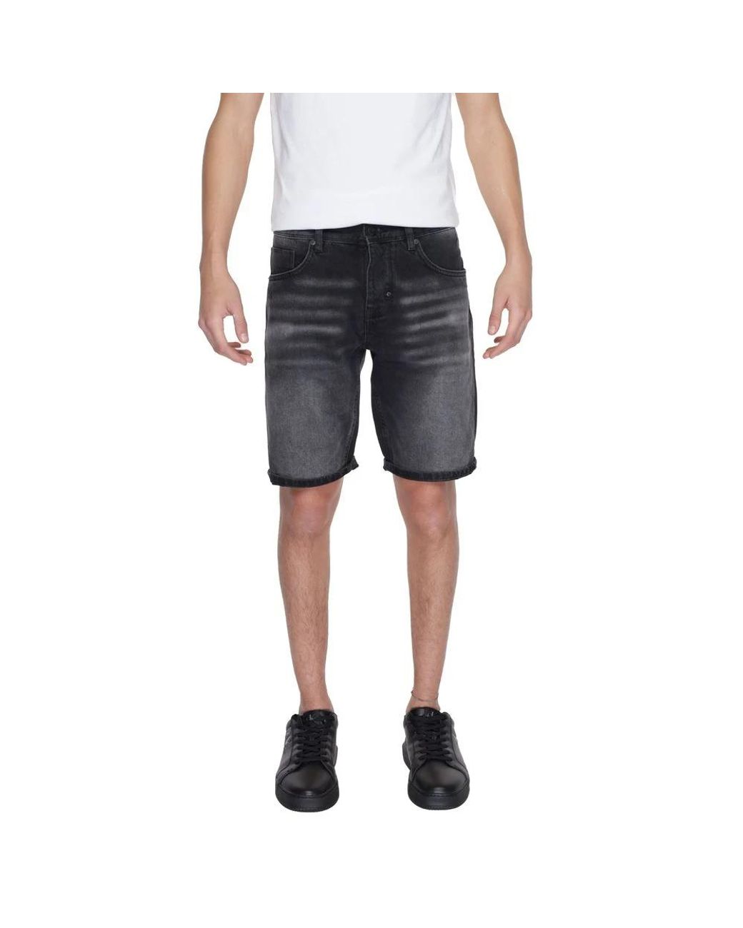 Antony Morato Blue Denim Shorts for men