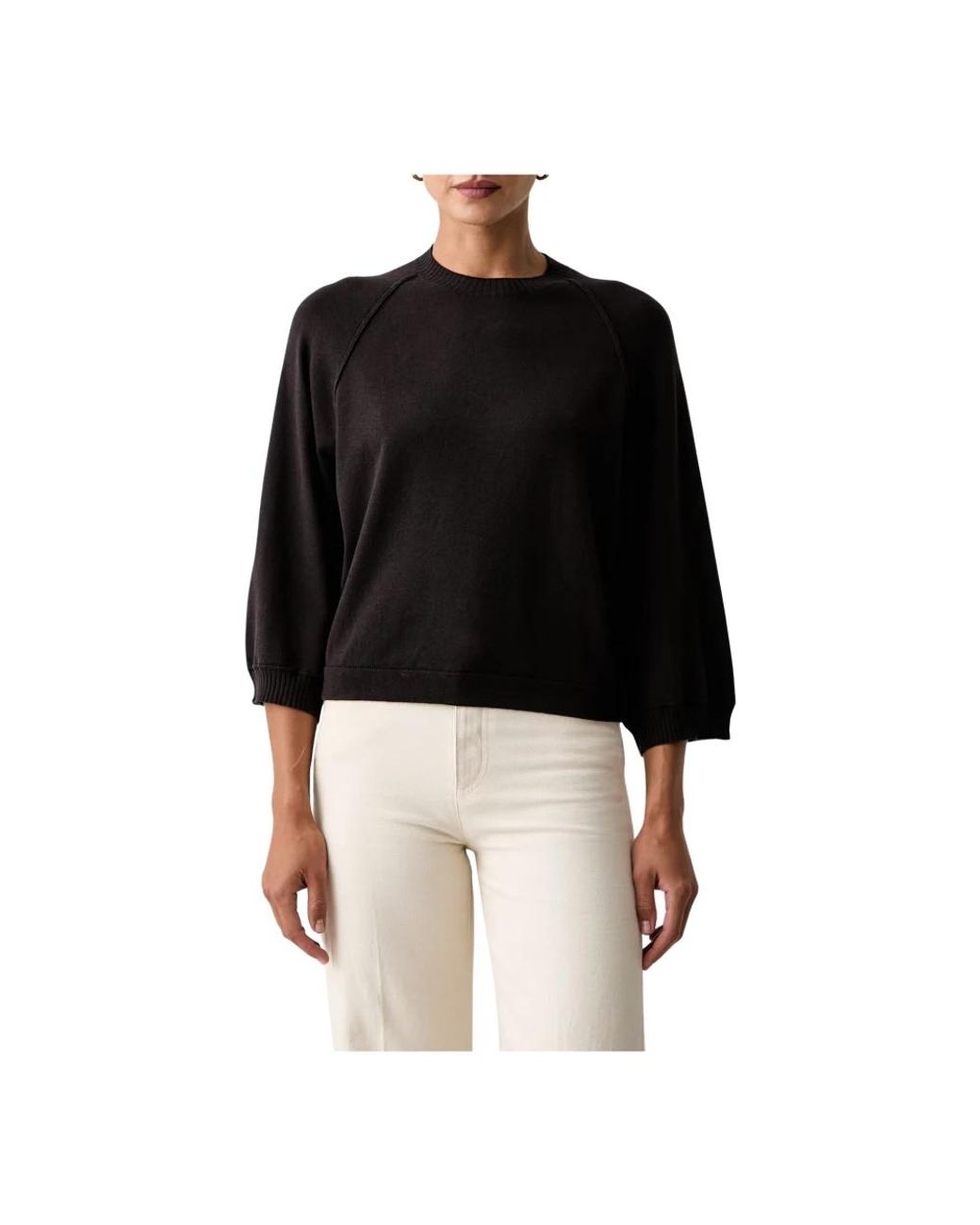 Twinset Black Round-Neck Knitwear