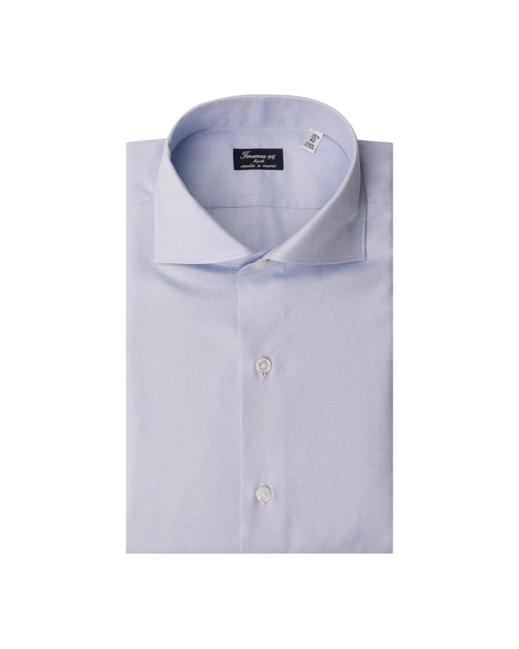 Finamore 1925 Blue Formal Shirts for men