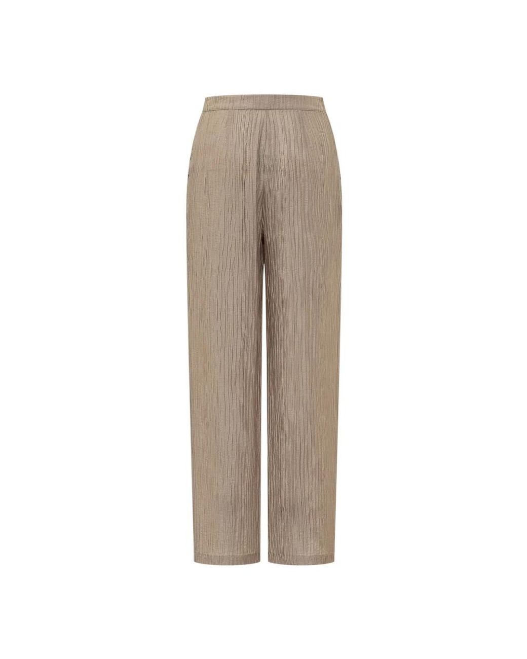 Emporio Armani Brown Wide Trousers