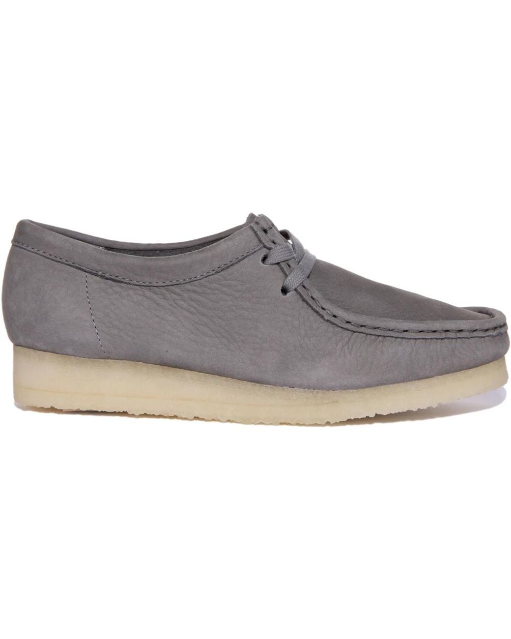 Clarks Gray Laced Shoes