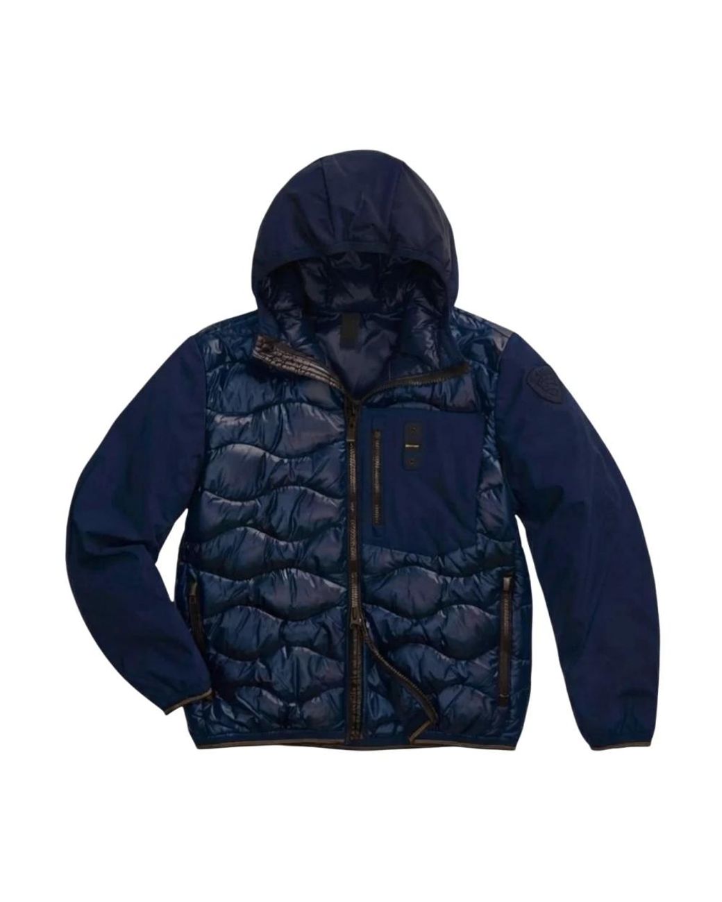 Blauer Jassen ,Blauw ,Leer Albert Down Jacket in het Blue voor heren