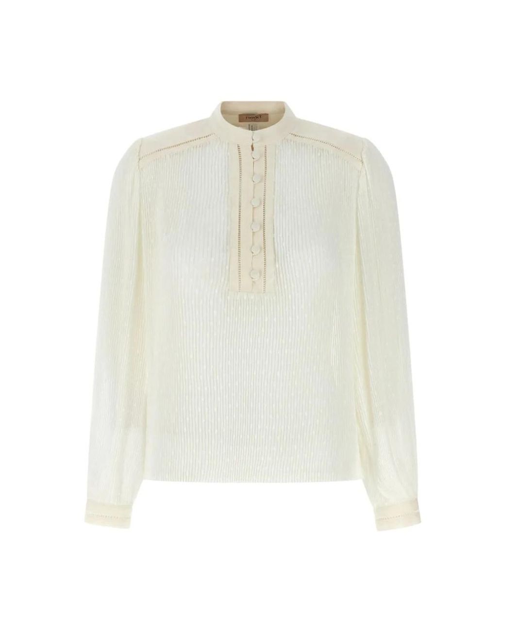 Twinset Overhemden ,Wit ,Polyester Elegante Witte Georgette Blouse in het White