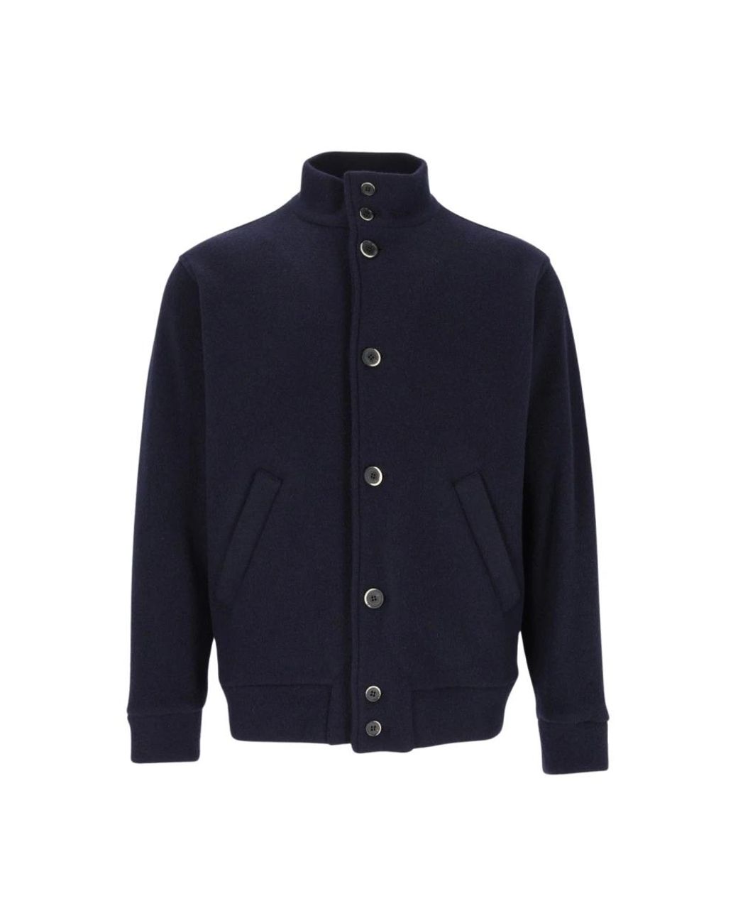 Barena Blue Bomber Jackets for men