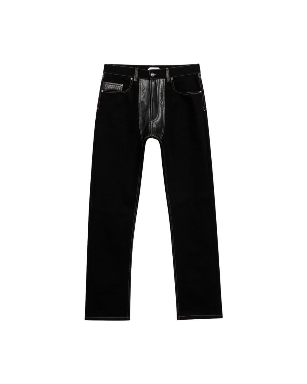 Versace Black Straight Fit Jeans for men