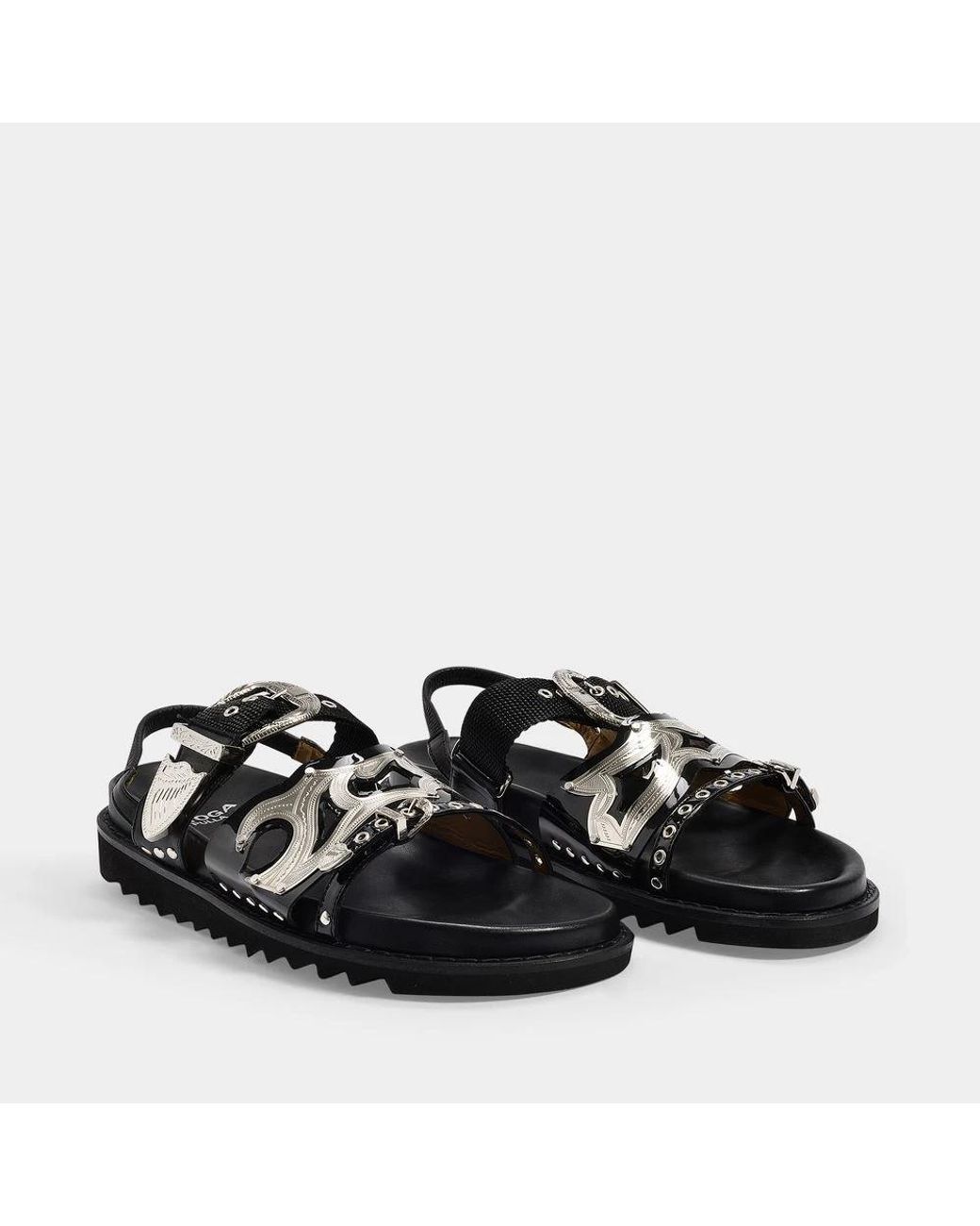 Flat Sandals di Toga in Black