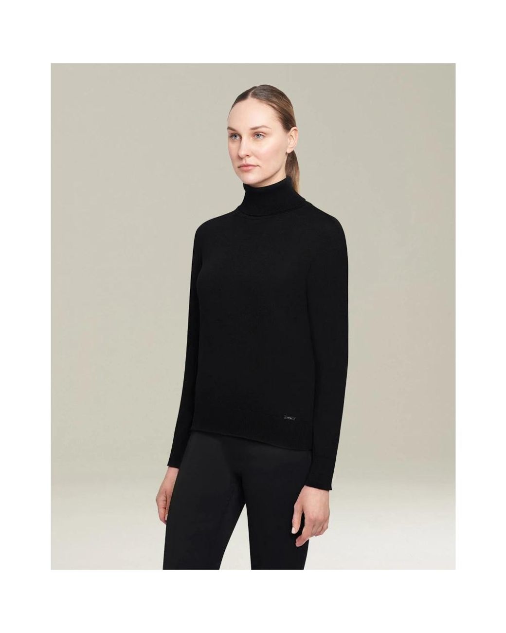 Cols roulés Kiton en coloris Black