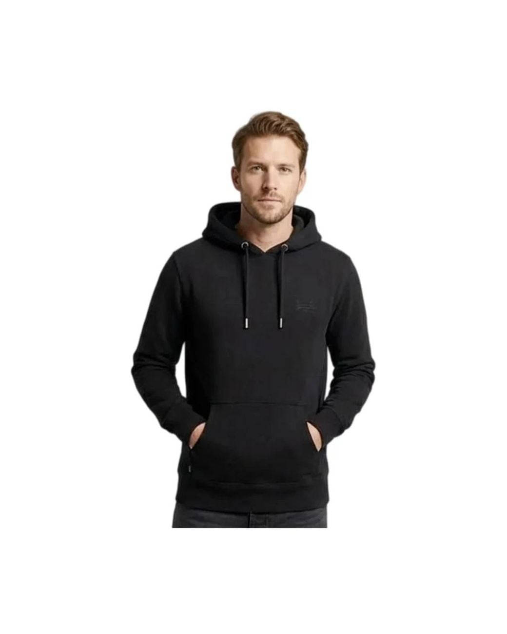 Superdry Hoodies & Sweatvesten ,Zwart ,Vintage Logo Hoodie in het Black voor heren
