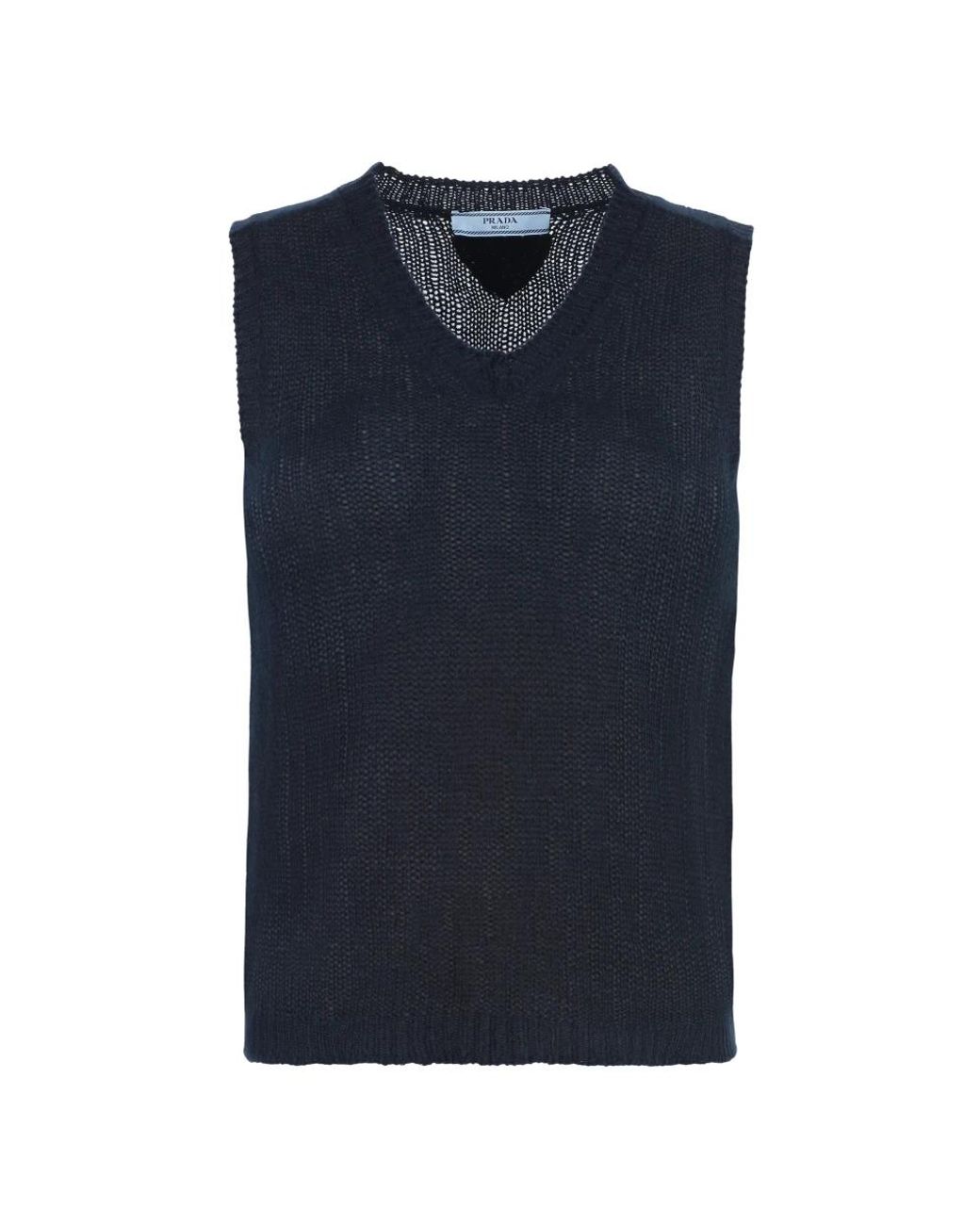Prada Blue Cashmere Knitwear