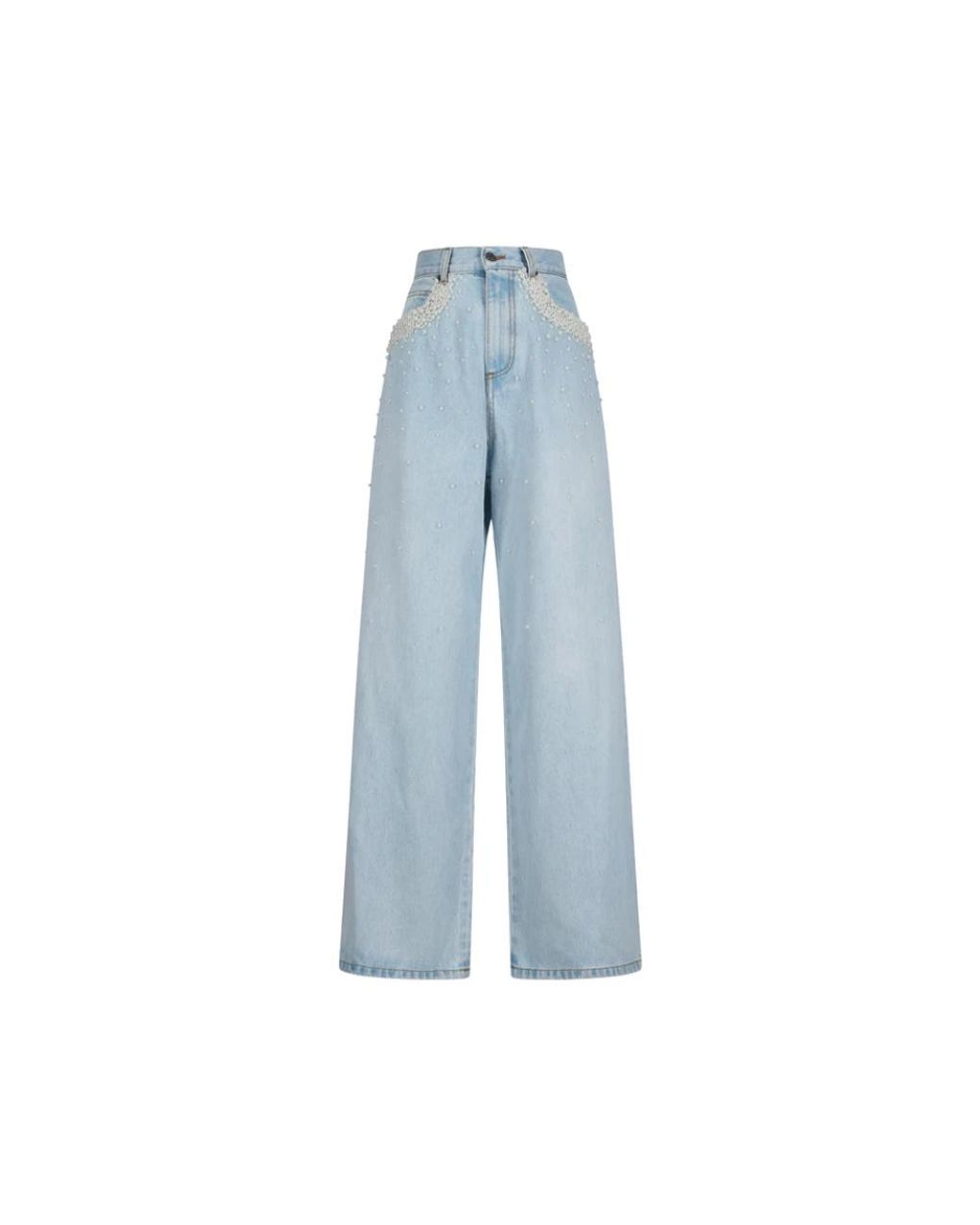 GIUSEPPE DI MORABITO Blue Wide Jeans