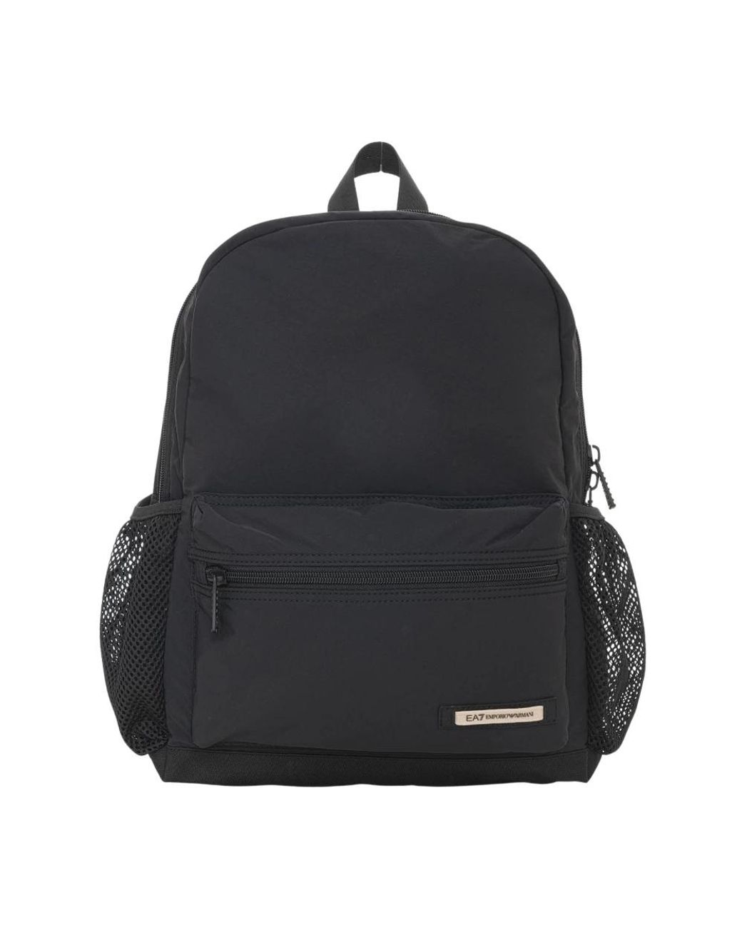 EA7 Black Backpacks for men