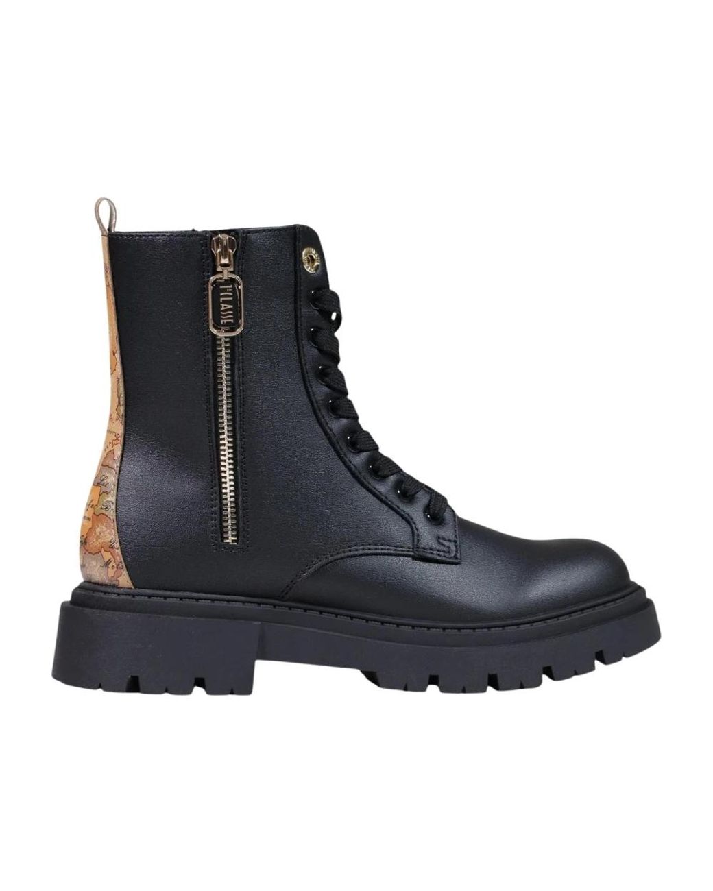 Alviero Martini 1A Classe Blue Lace-Up Boots