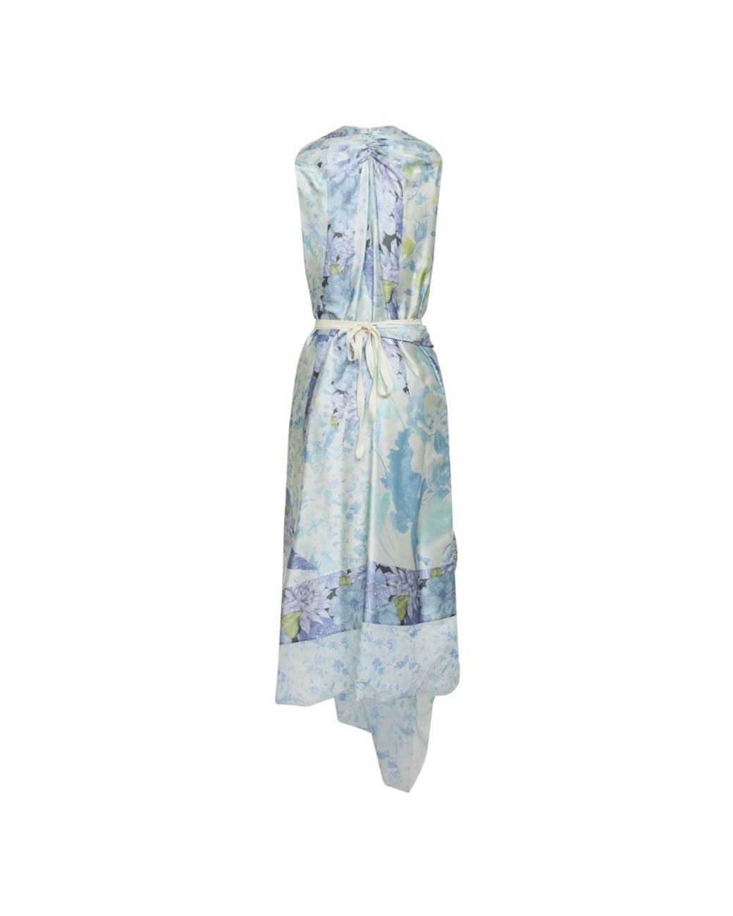 Maison Margiela Blue Wrap Dresses