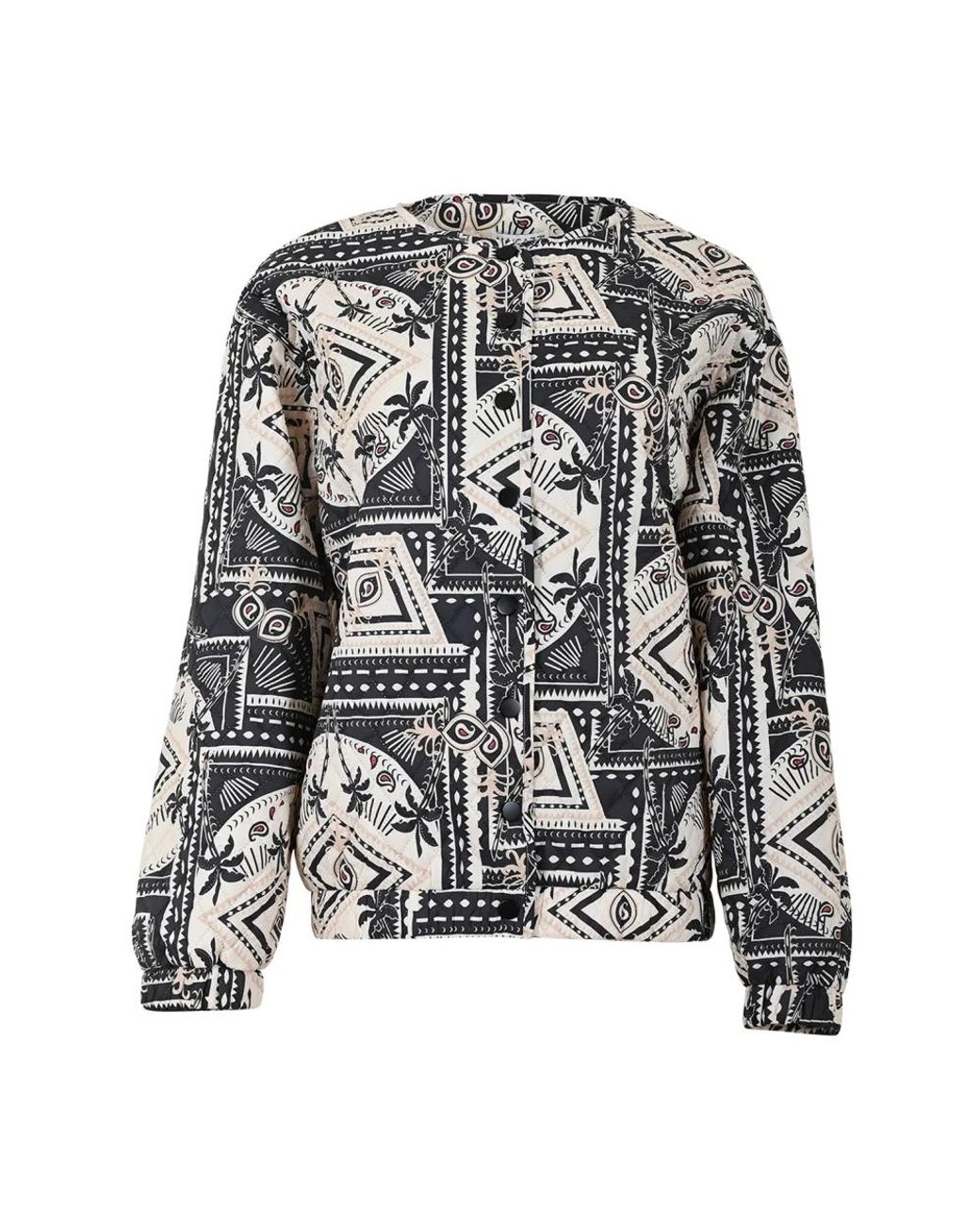 Maicazz Overhemden ,Veelkleurig ,Leer Exotische Print Zomerjas in het Black
