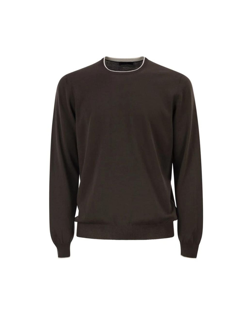 Fay Black Round-Neck Knitwear for men