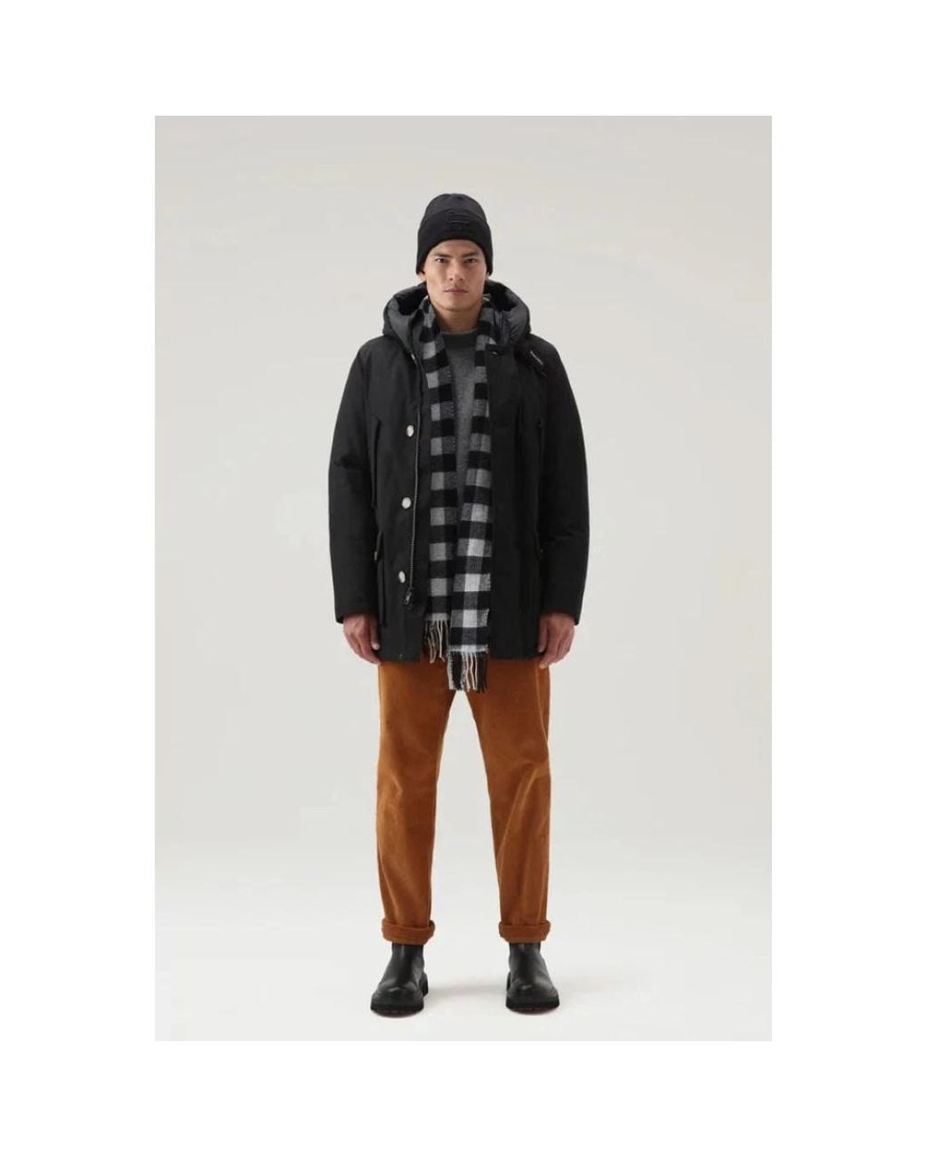 Woolrich Black Parkas for men