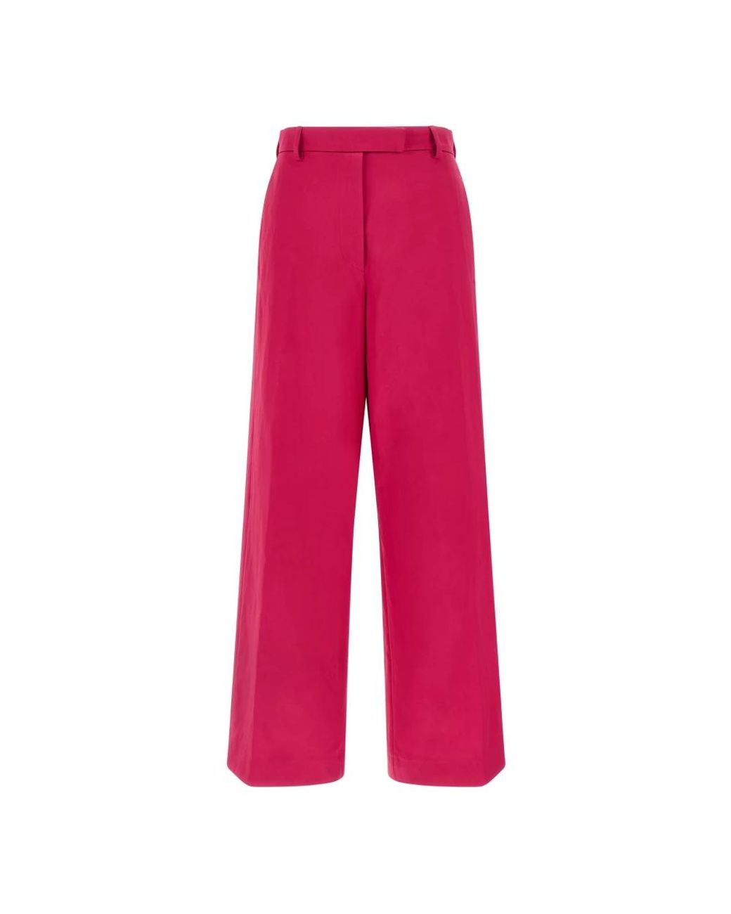 Dries Van Noten Red Wide Trousers