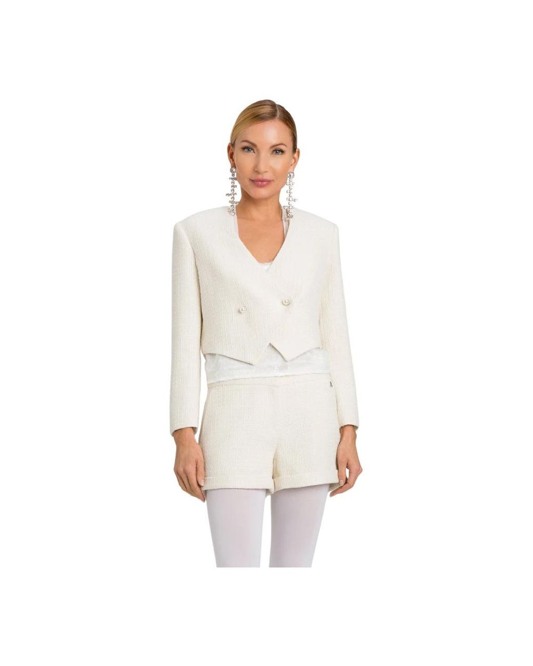 Twinset White Tweed Jackets