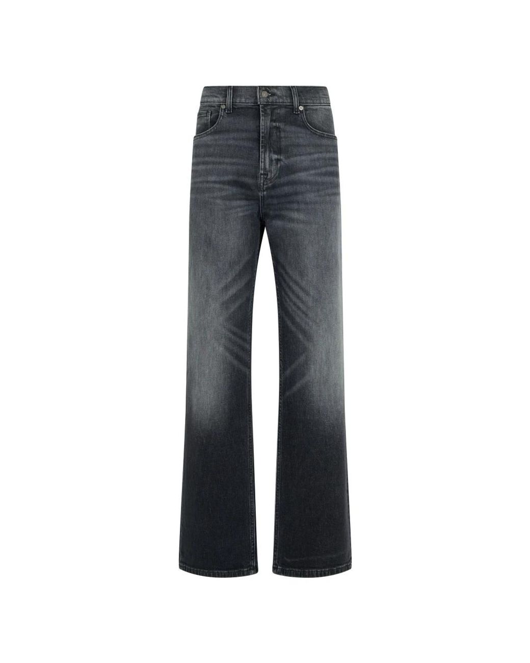 7 For All Mankind Blue Wide Jeans for men