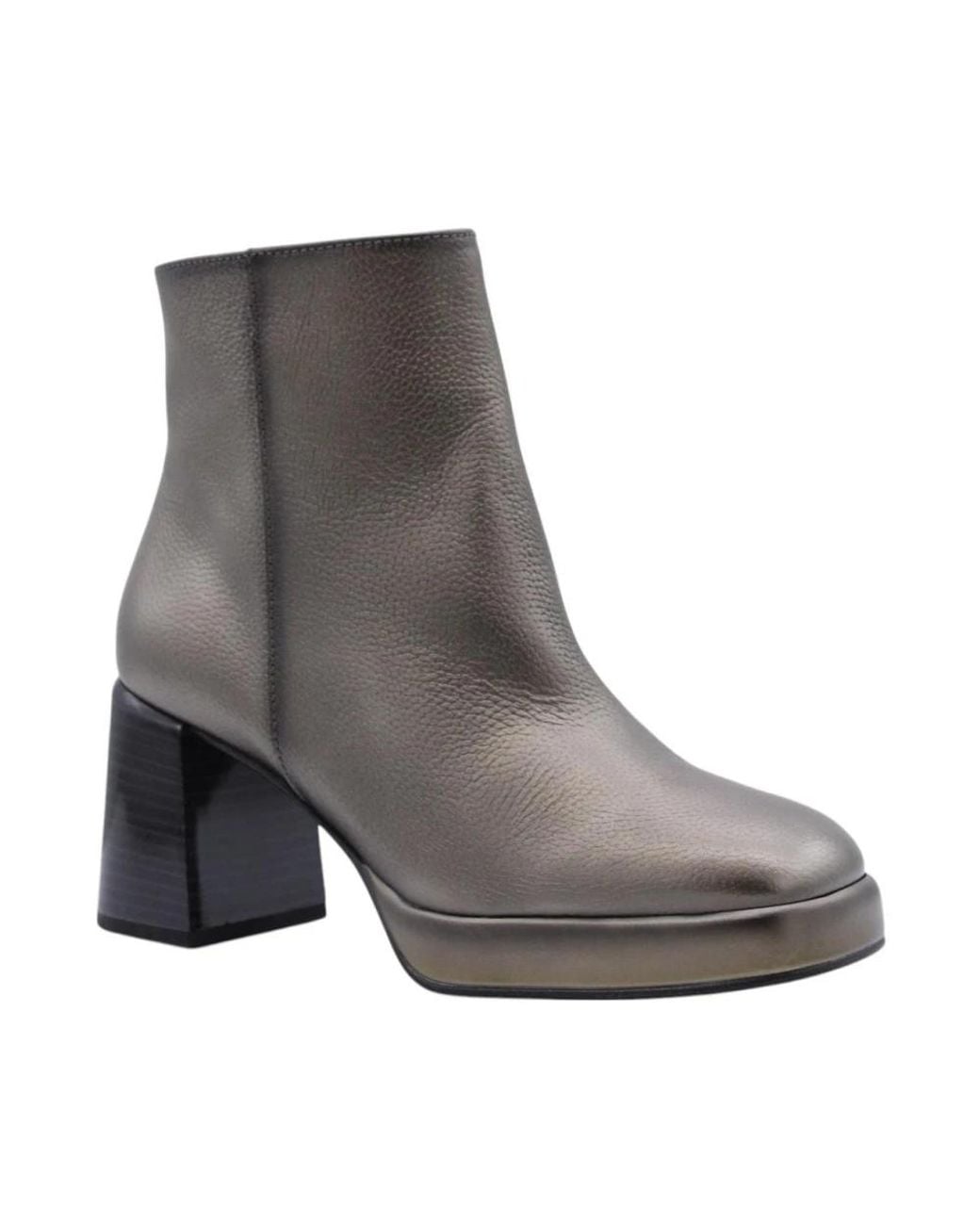 Hispanitas Gray Heeled Boots