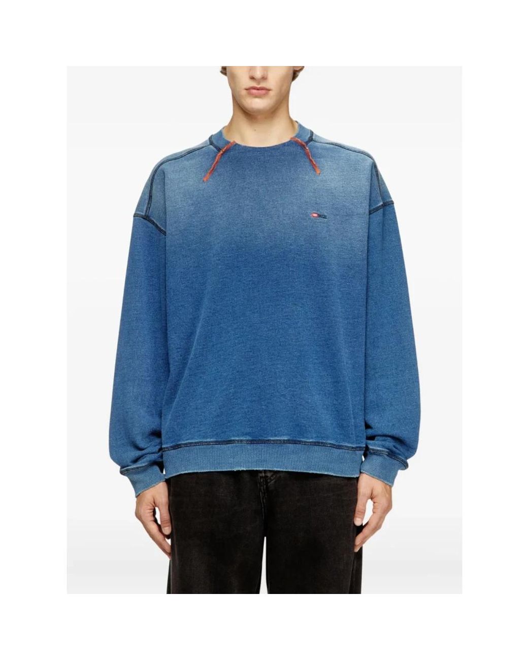 DIESEL Blue Sweatshirts for men