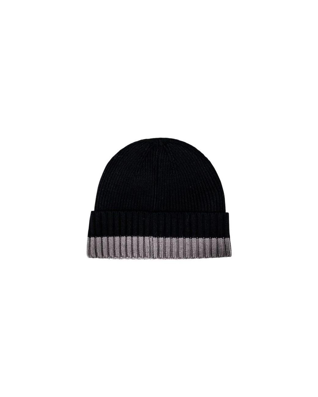 ARMANI EXCHANGE Gerippte Beanie in Black für Herren