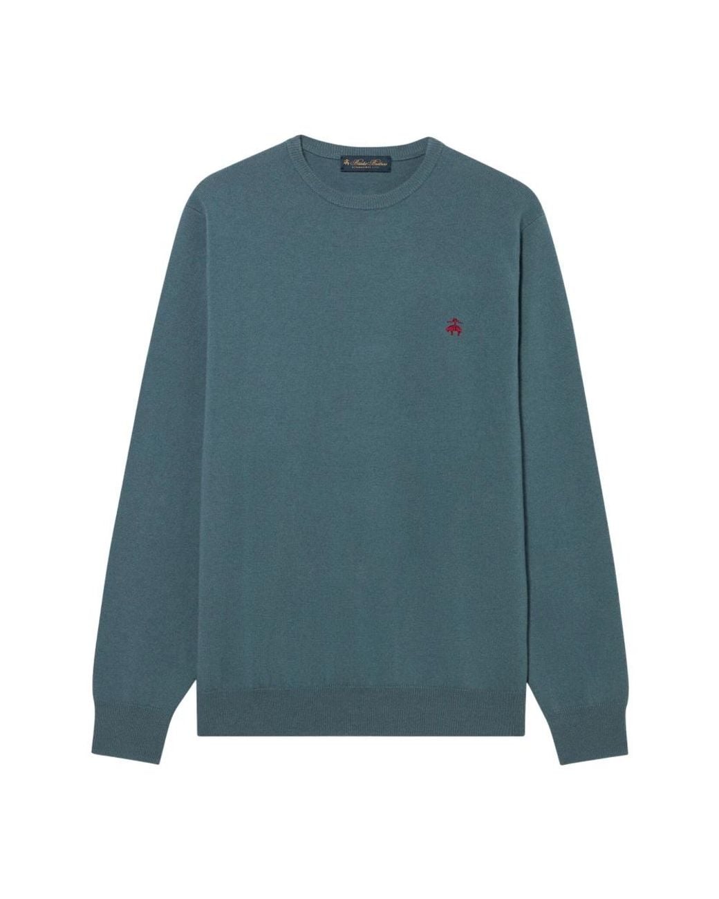 Brooks Brothers Blue Round-Neck Knitwear for men