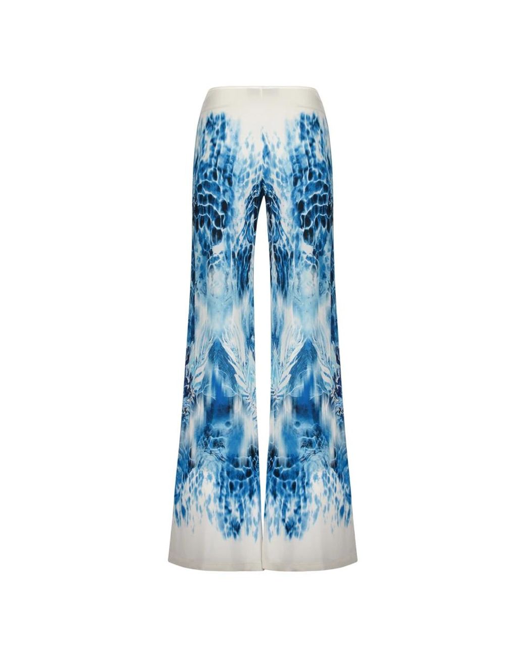 Alberta Ferretti Blue Wide Trousers