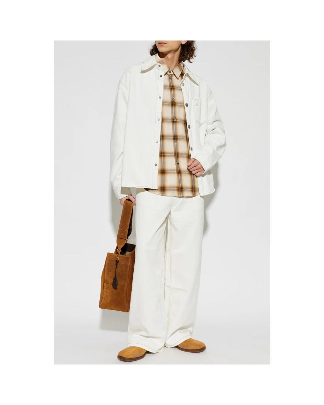 Straight Jeans AMI de hombre de color White
