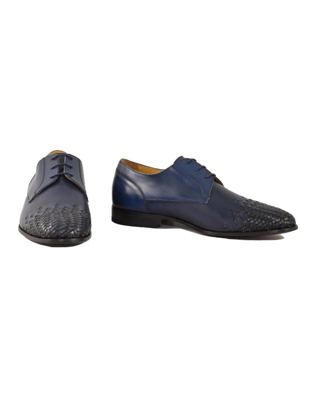 Testoni Blue Laced Shoes for men