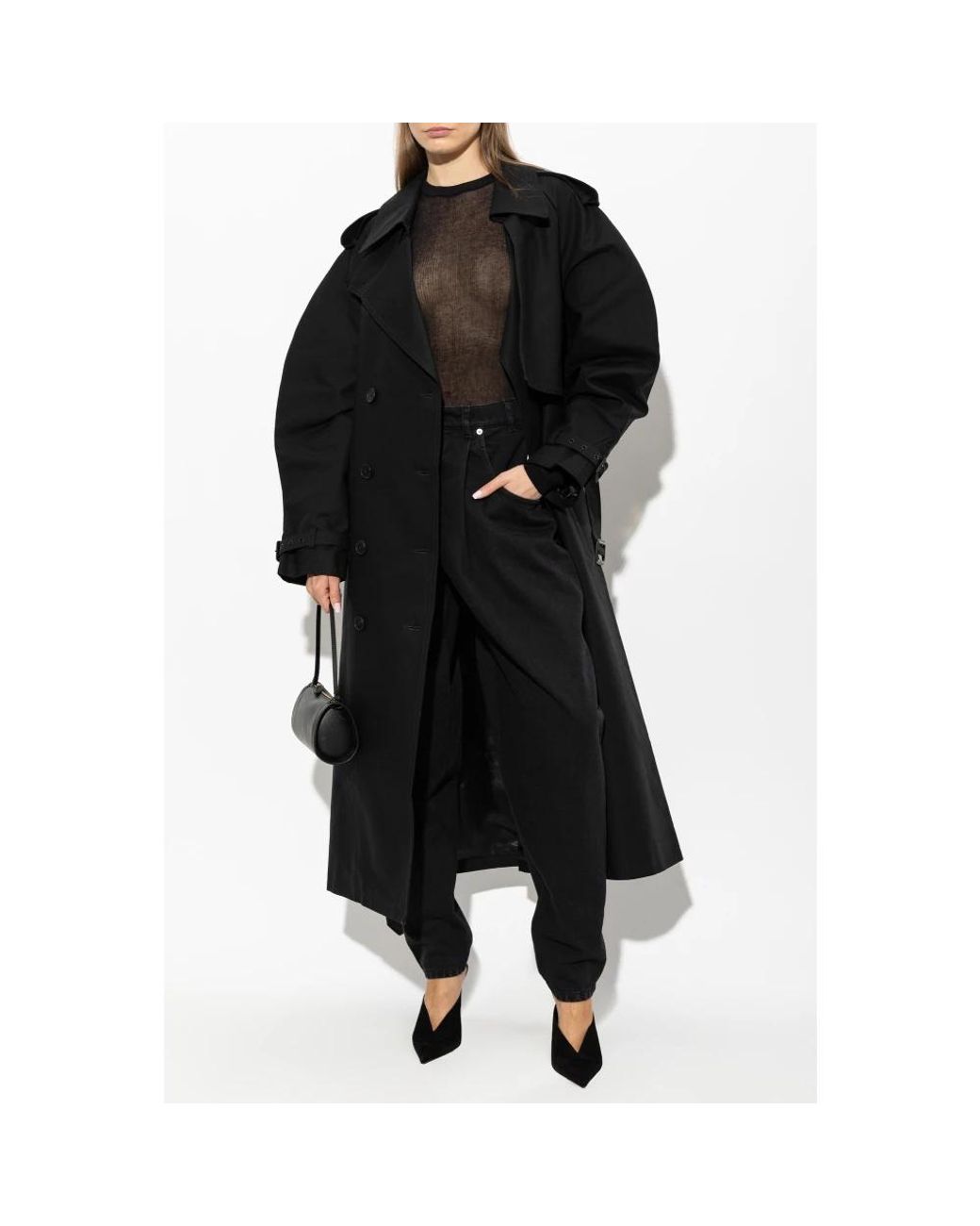 Anine Bing Black Trench Coats