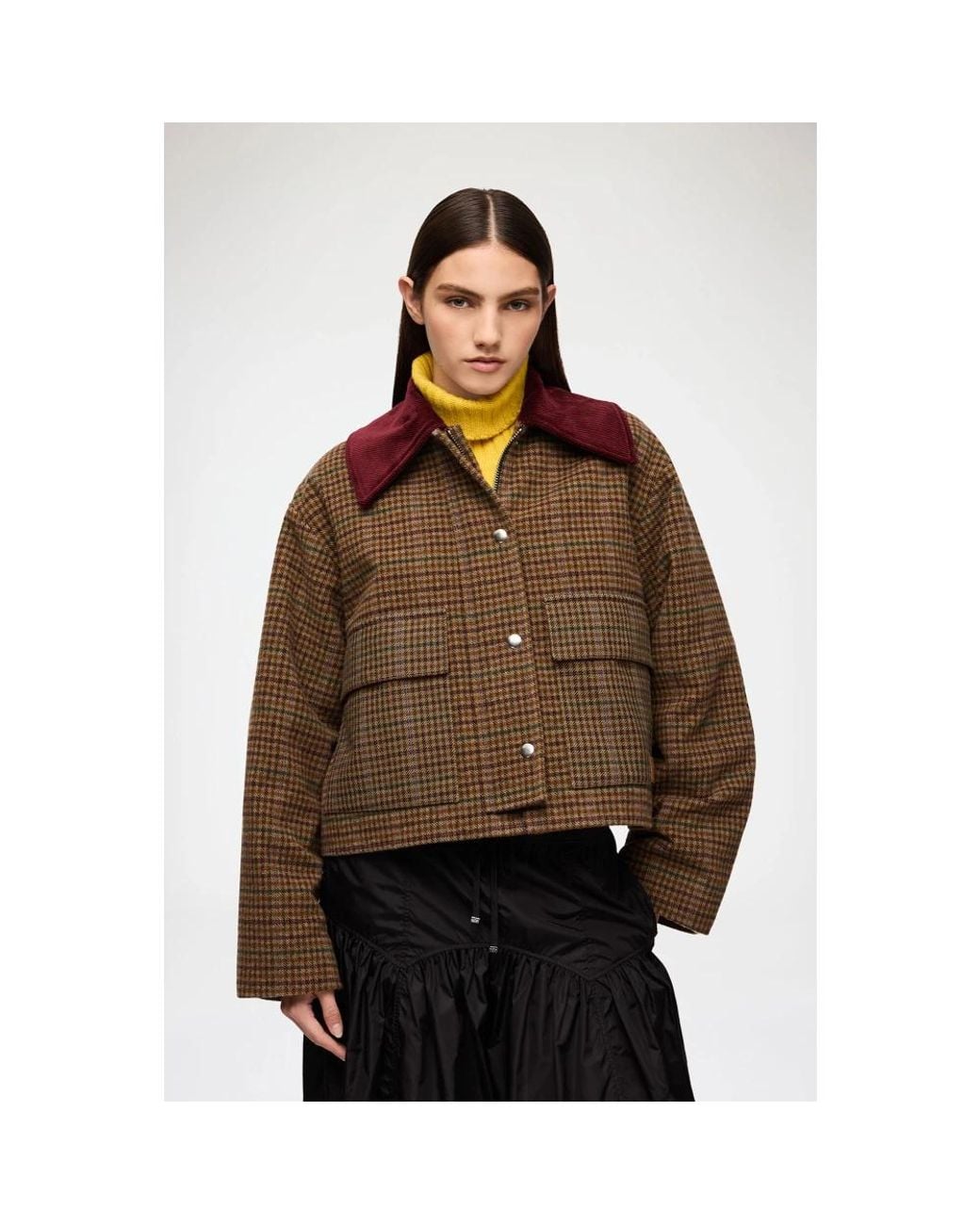 Ganni Brown Light Jackets