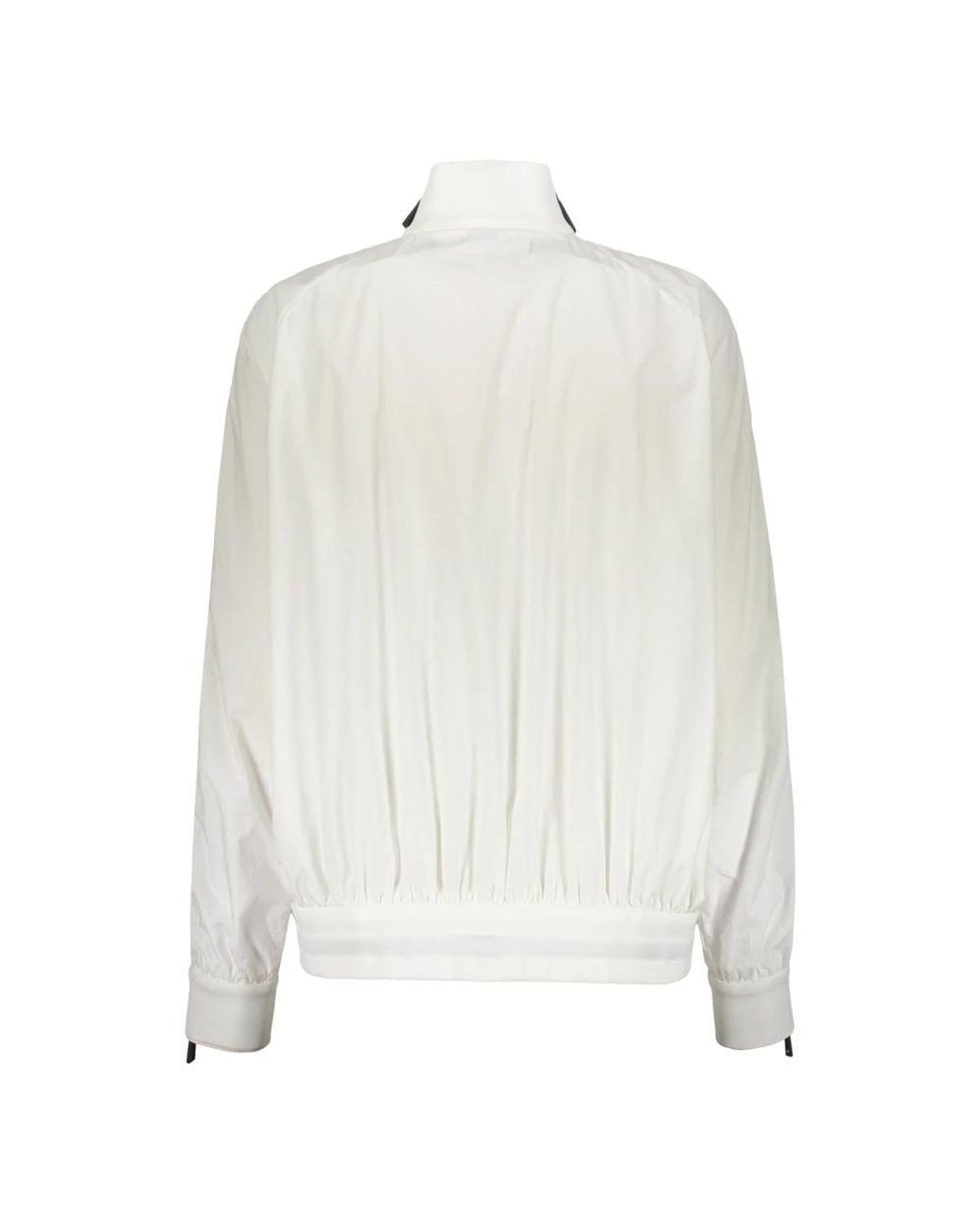 DSquared² Jassen ,Wit ,Katoen Cotton Bomberjack Met Geribbelde Kraag in het White