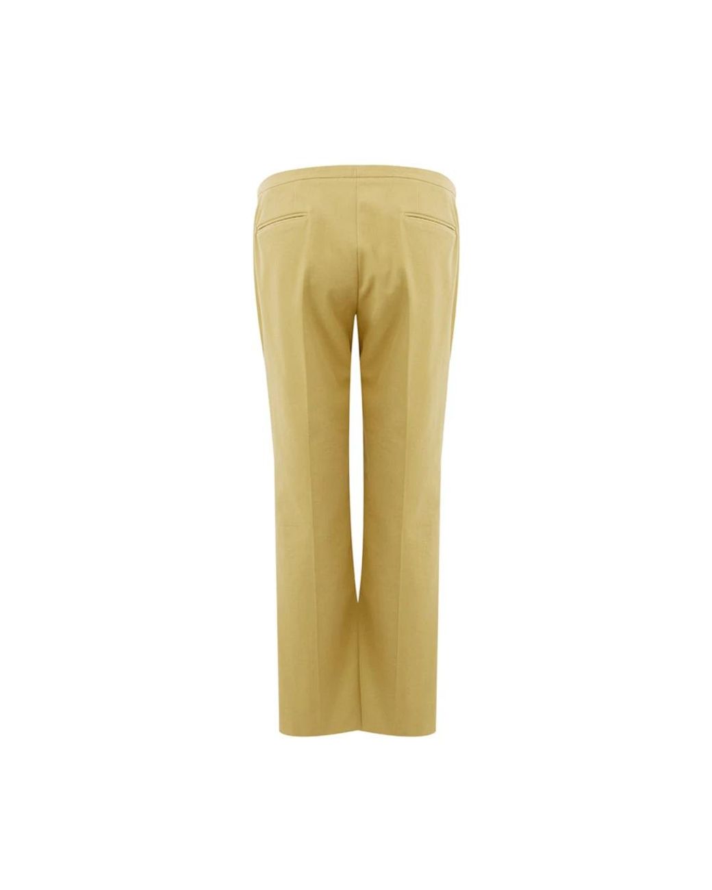 Lardini Yellow Straight Trousers