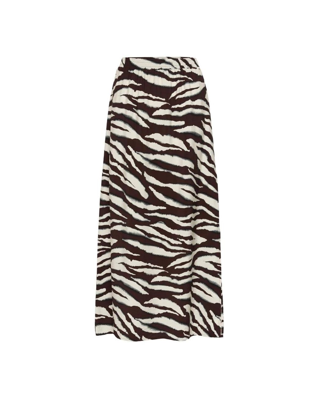 Kaffe Rokken ,Bruin ,Polyester Kalotte Rok in het Black
