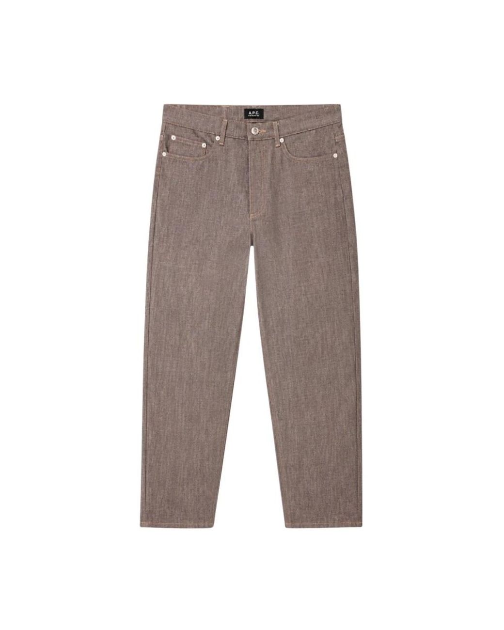 A.P.C. Brown Straight Fit Jeans for men