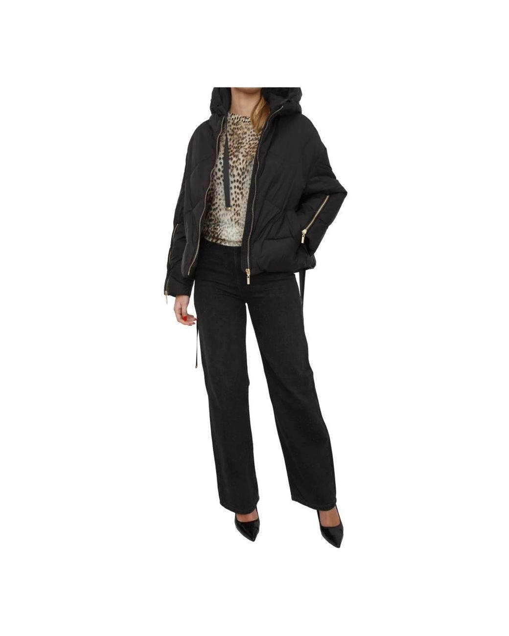 Twinset Black Winter Jackets