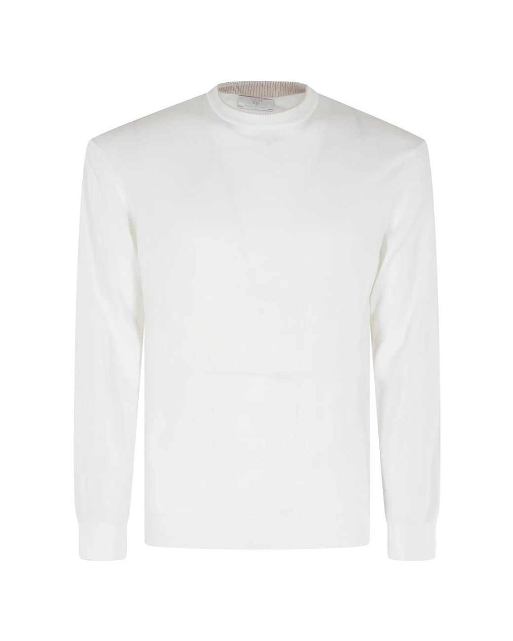 Eleventy White Round-Neck Knitwear for men