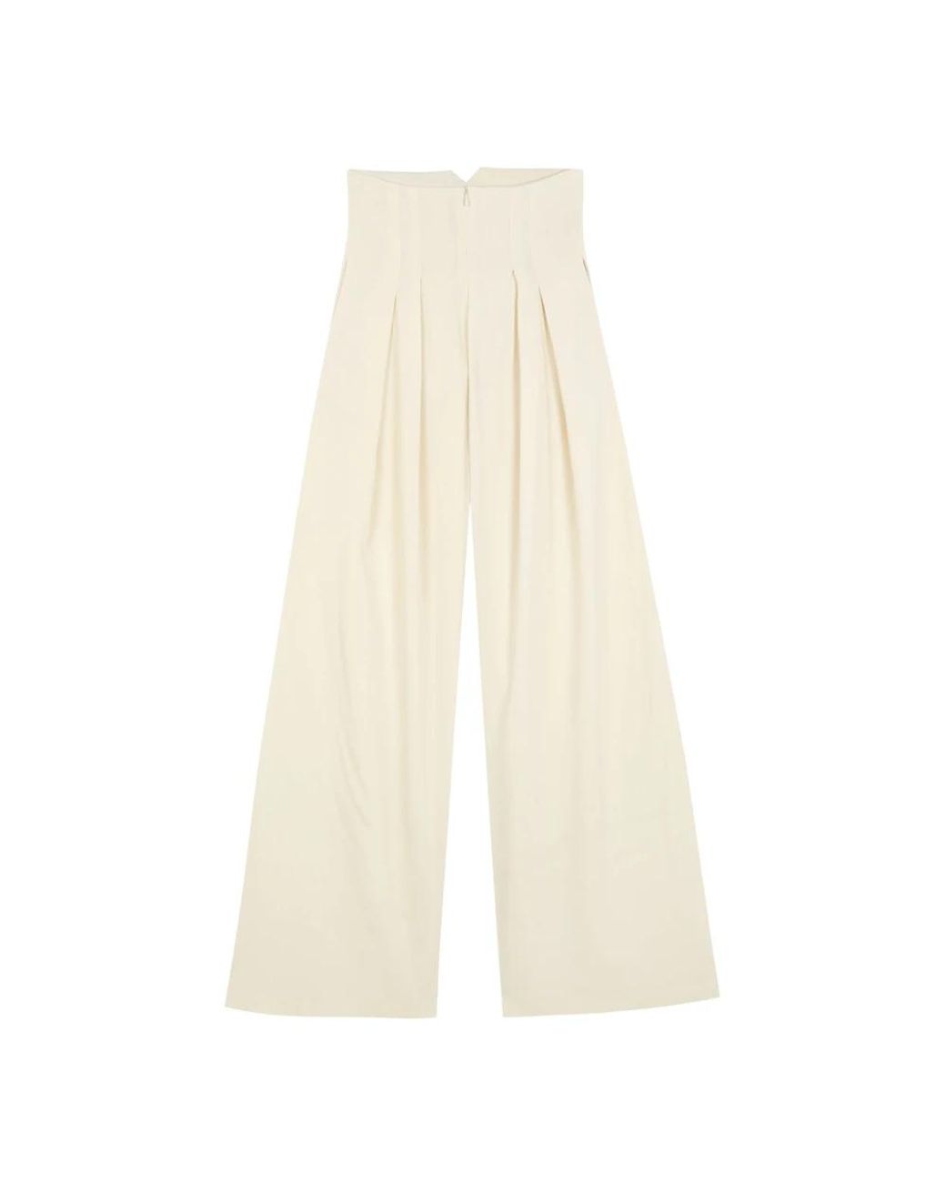Cortana White Wide Trousers