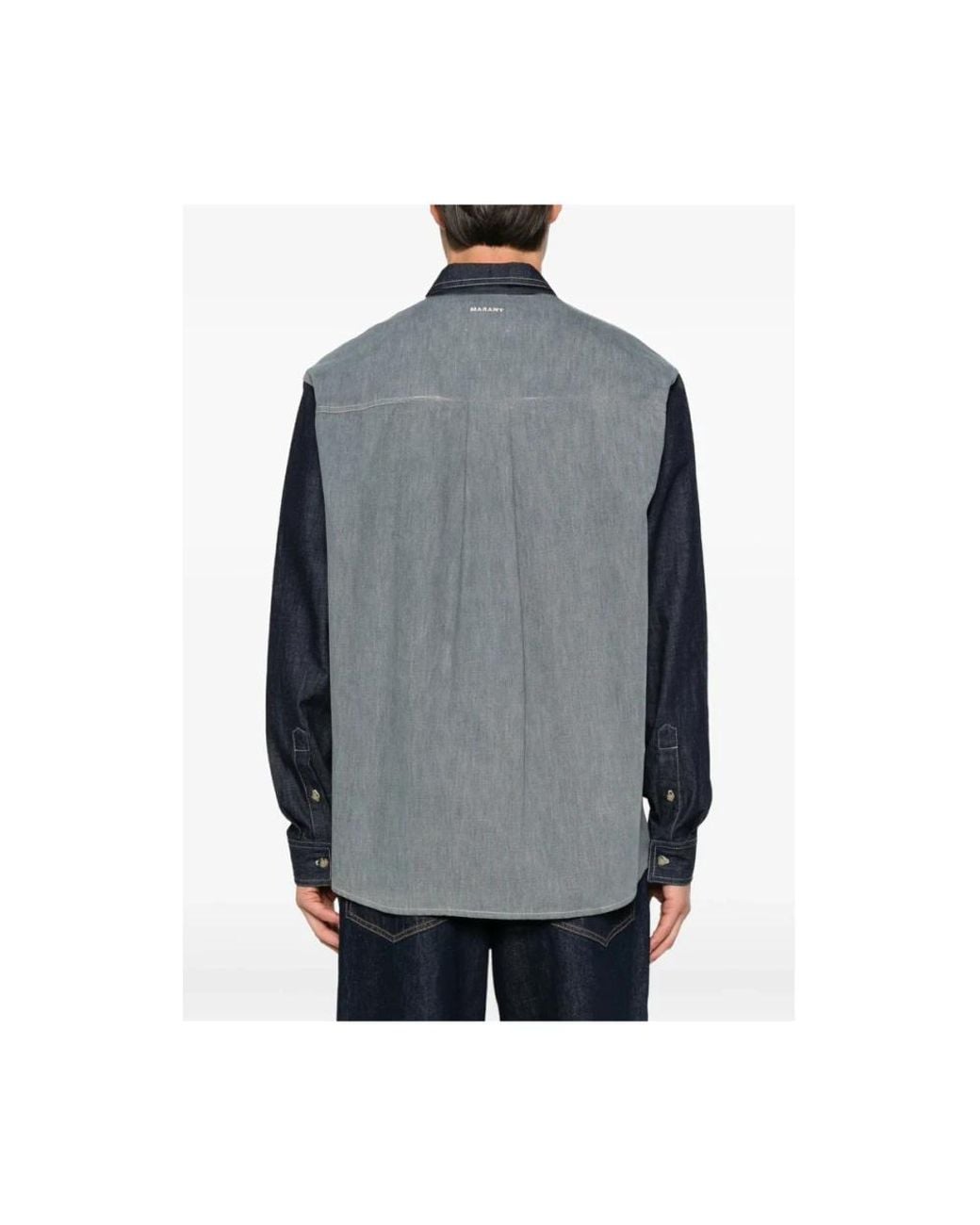 Isabel Marant Gray Denim Shirts for men