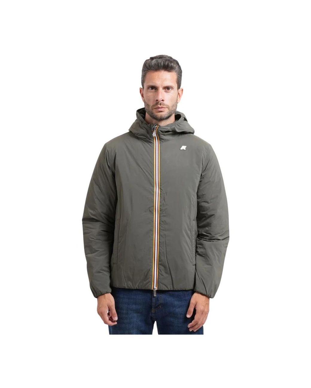 K-Way Gray Rain Jackets for men