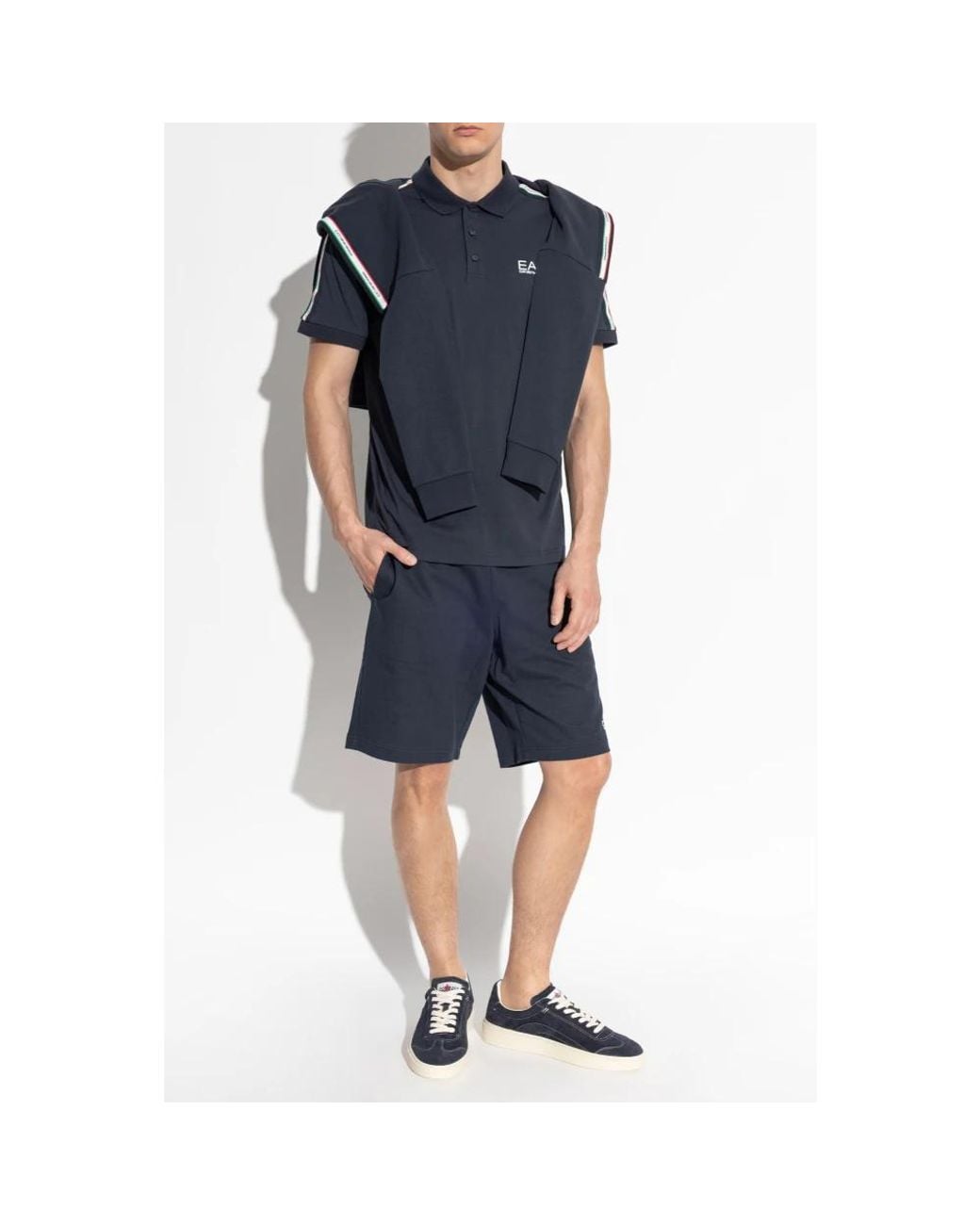 EA7 Blue Casual Shorts for men